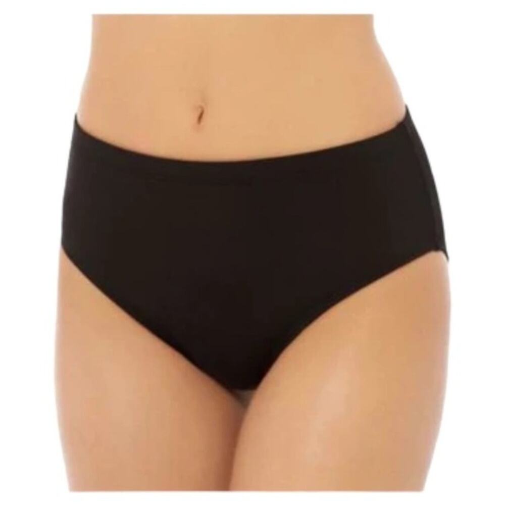Captiva Black High Rise Bikini Bottoms Black Plus Size 3X